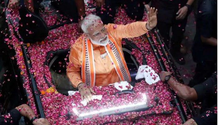 ভারতে বড় ধরনের বিজয়ের দিকে বিজেপি