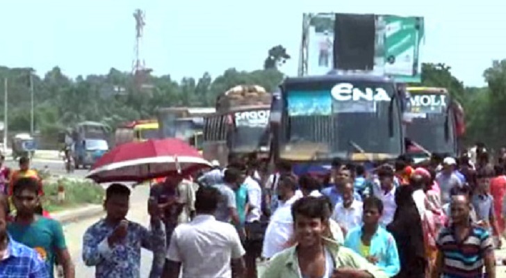 সংস্কার শেষে ঢাকা-সিলেট মহাসড়কের শাহবাজপুর সেতু দিয়ে যান চলাচল শুরু, যানজট
