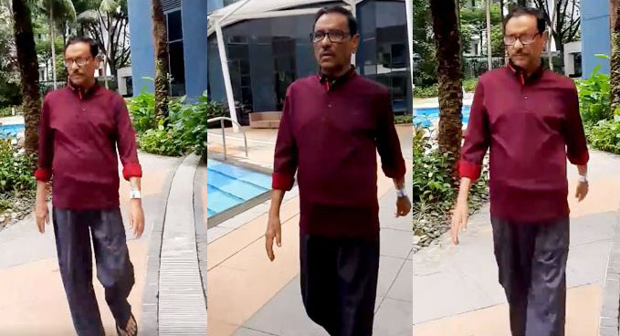 স্বাভাবিকভাবে হাঁটতে পারছেন ওবায়দুল কাদের