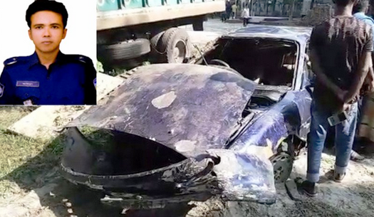 প্রাইভেটকার উল্টে শ্যালকসহ এএসআই নিহত