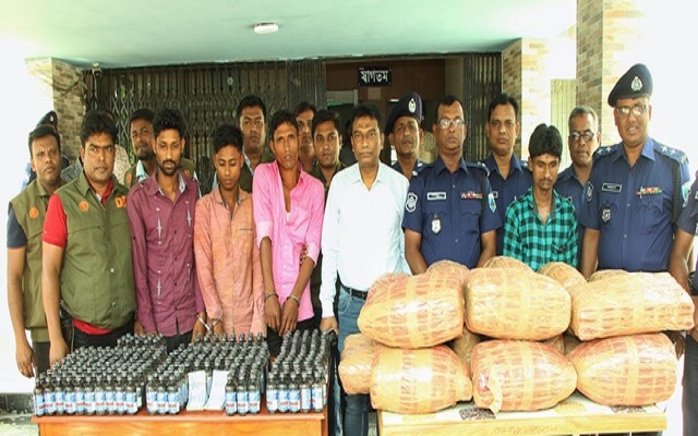 সিরাজগঞ্জে জাল টাকা ও মাদকসহ আটক ৪