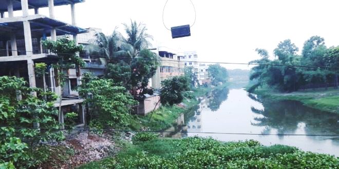 কুষ্টিয়ায় দখলের কবলে পড়ে মরে গেছে হিসনা নদী 