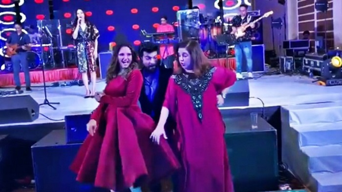 দুই ফিল্মি তারকার সঙ্গে সানিয়া মির্জার নাচের ভিডিও ভাইরাল