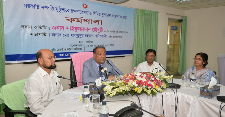 সবাই সঠিক দায়িত্ব পালন করলে সমস্যা থাকবে না : ভূমিমন্ত্রী