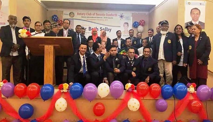 রোটারি ক্লাব অফ টরন্টো ডানফোর্থের ৪র্থ অভিষেক অনুষ্ঠান সম্পন্ন 
