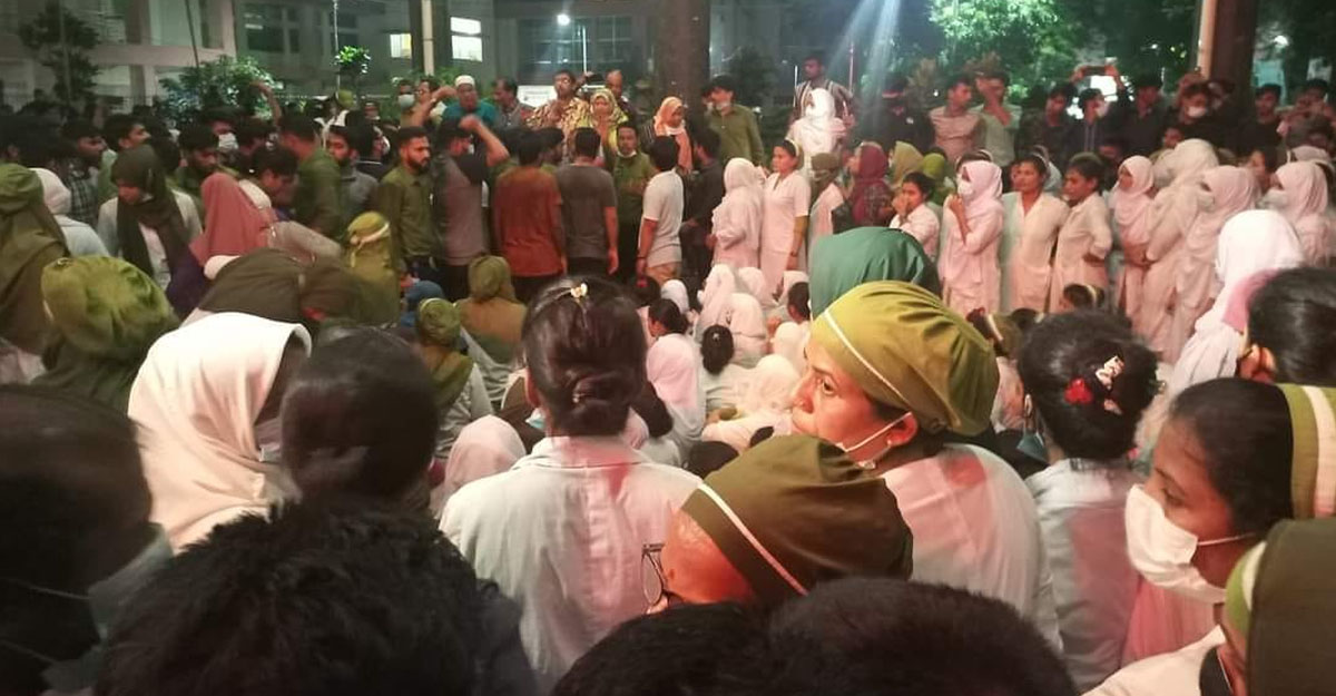 চমেকে ইন্টার্ন চিকিৎসক-নার্স সংঘর্ষ, সেবা ব্যাহত