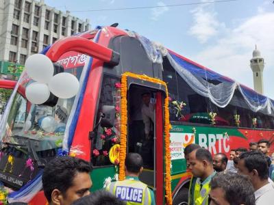 ঢাকা-নারায়ণগঞ্জ রুটে বিআরটিসির এসি বাস চালু